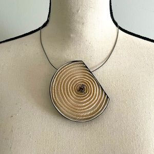 Kathleen Dustin Artisan Brooch Pendant Sterling Necklace OOAK